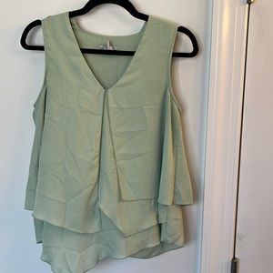 Women’s mint green professional tank top